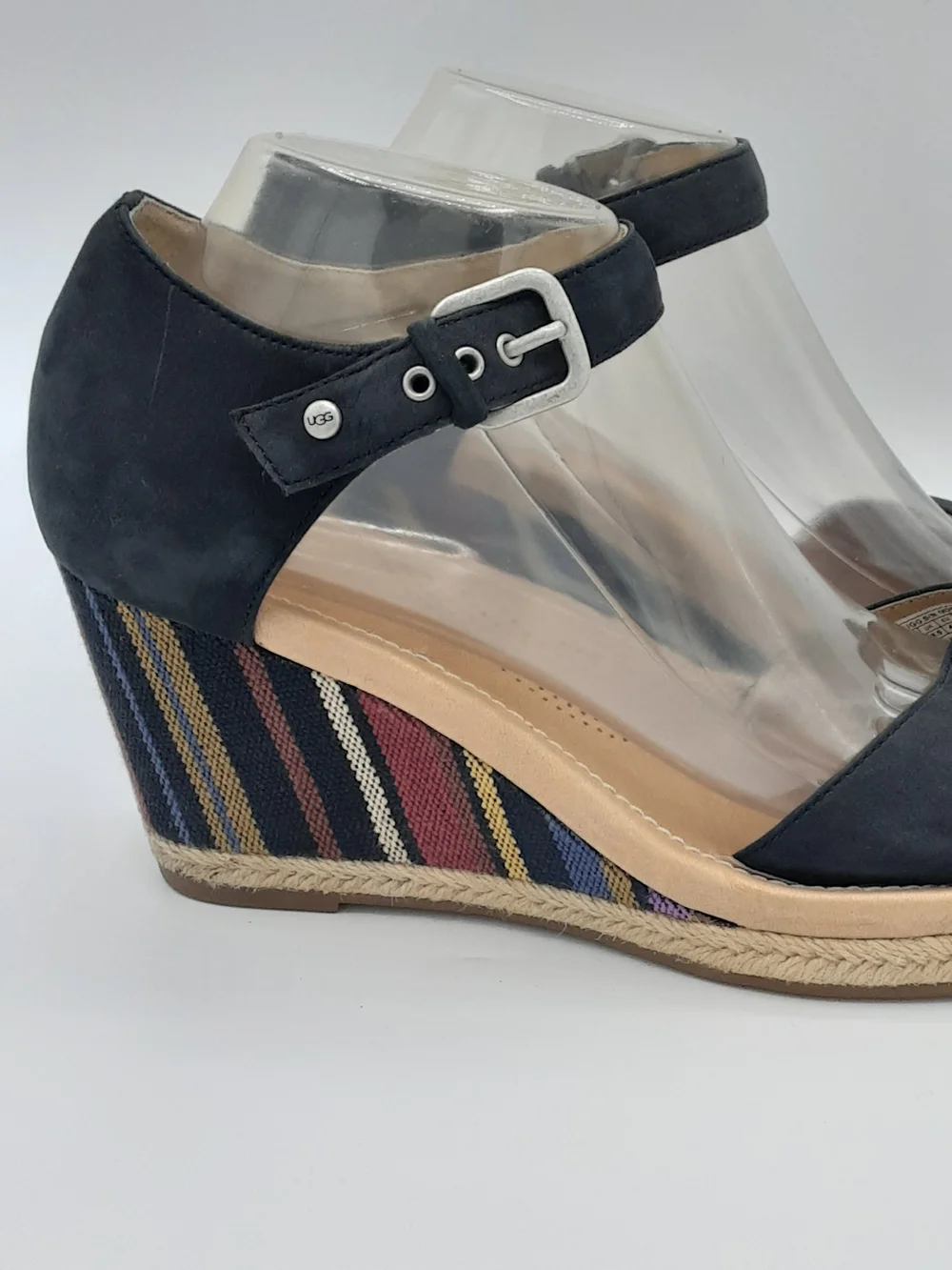 UGG Australia Striped Wedge Sandal.